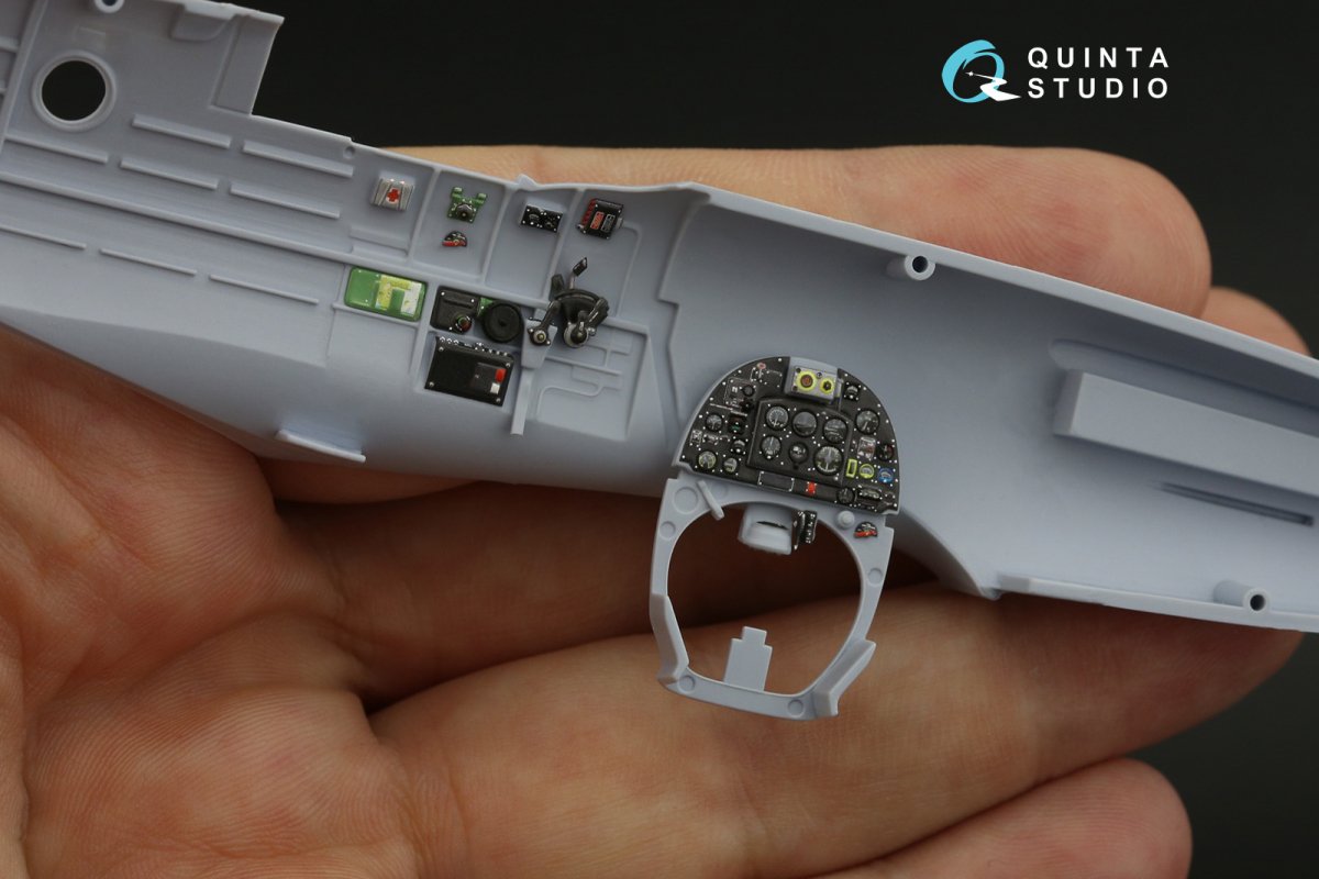 Quinta Studio QD48144 Spitfire PR.XIX 3D-Printed &amp;amp; coloured Interior on decal paper (Airfix) 1/48 – immagine 8