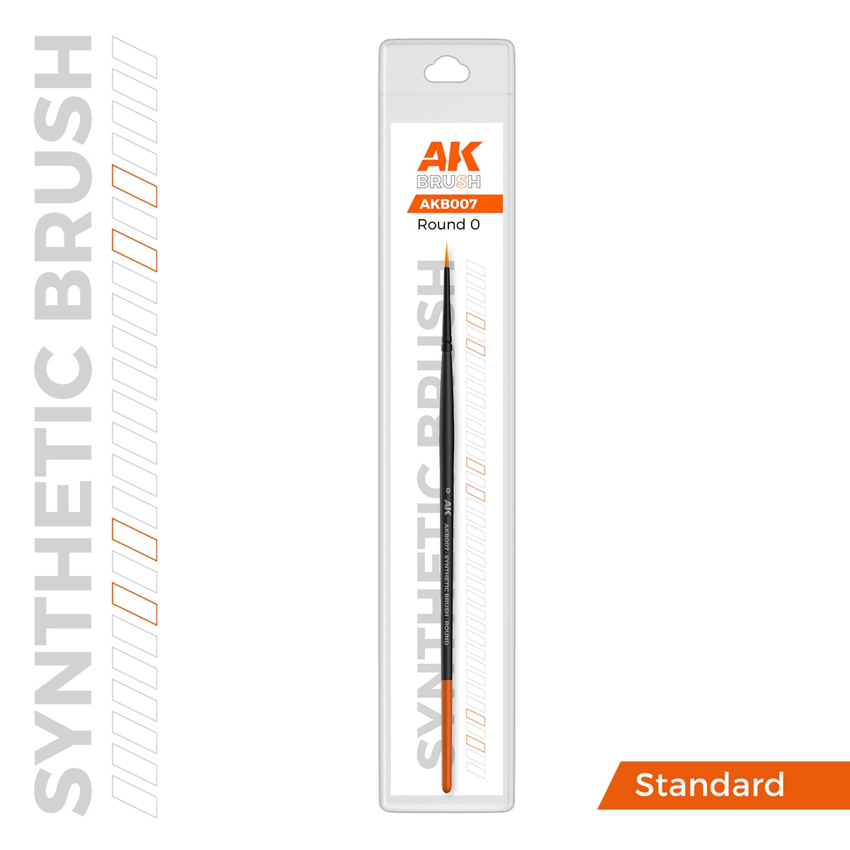 AK Interactive AKB007 AK SYNTHETIC BRUSH – ROUND 0 – immagine 2