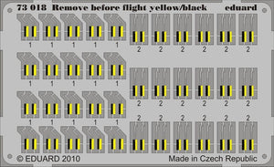 Eduard 73018 Remove Before Flight - yellow/ black 1/72