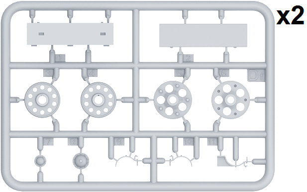 MiniArt 37033 T-34/85 SEA STAR WHEELS SET 1/35 – imagen 3