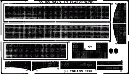 Eduard 35183 Sd. Kfz.7/1 Flakvierling 1/35 Tamiya – Bild 3