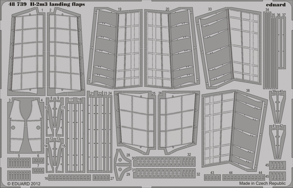 Eduard 48739 Il-2m3 landing flaps 1/48 Tamiya