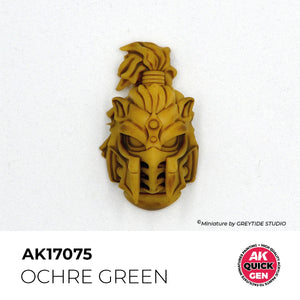 AK Interactive AK17075 OCHRE GREEN – QUICK GEN COLOR 18ml
