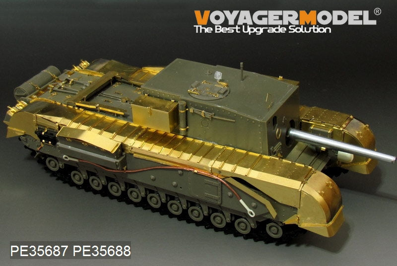 Maquette Voyager PE35688, canon Churchill britannique de 3 pouces (76 mm) de la Seconde Guerre mondiale, 20 ailes de canon CWT pour AF35253, échelle 1/35 – image 4