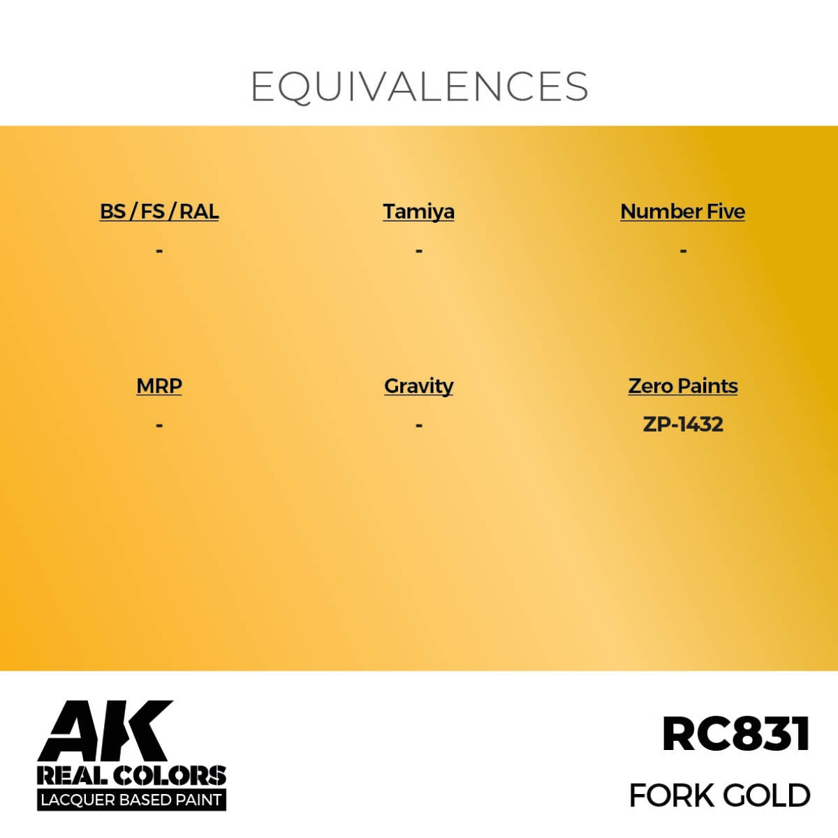 AK Interactive RC831 Fork Gold 17 ml – Bild 3