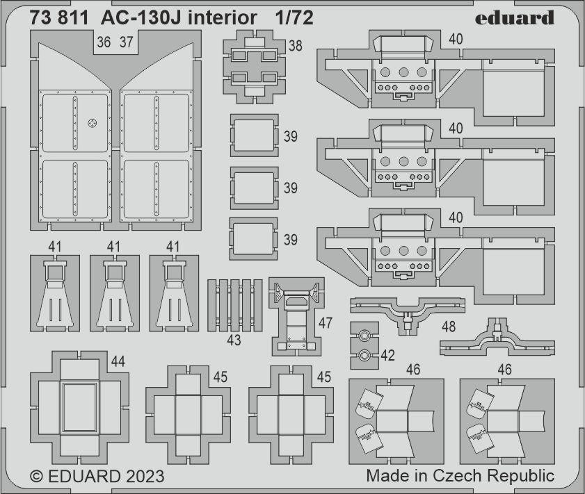 Eduard 73811 AC-130J intérieur Zvezda 1/72