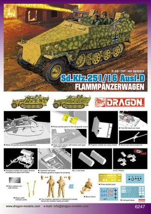 Dragon 6247 Sd.Kfz. 251/16 Ausf. D Flammpanzerwagen 1/35 – zdjęcie 2