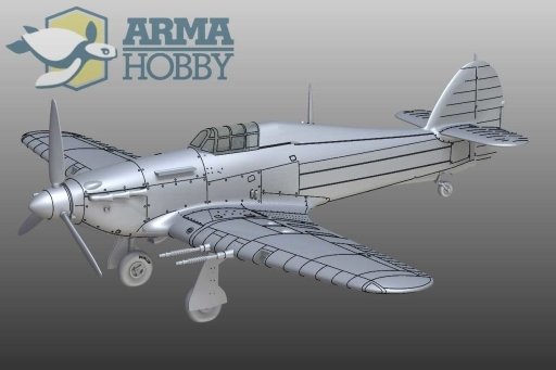 Arma Hobby 70036 Hurricane Mk IIc Model Kit 1/72 – imagen 2
