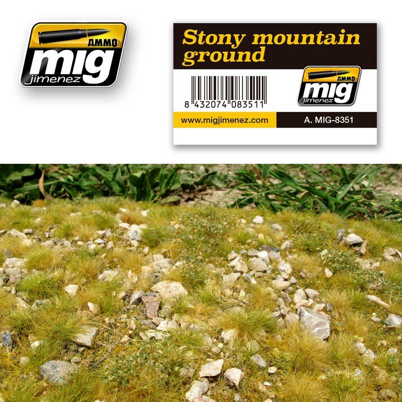 Munitions de Mig Jimenez 8351 STONY MOUNTAIN GROUND (230x130mm)