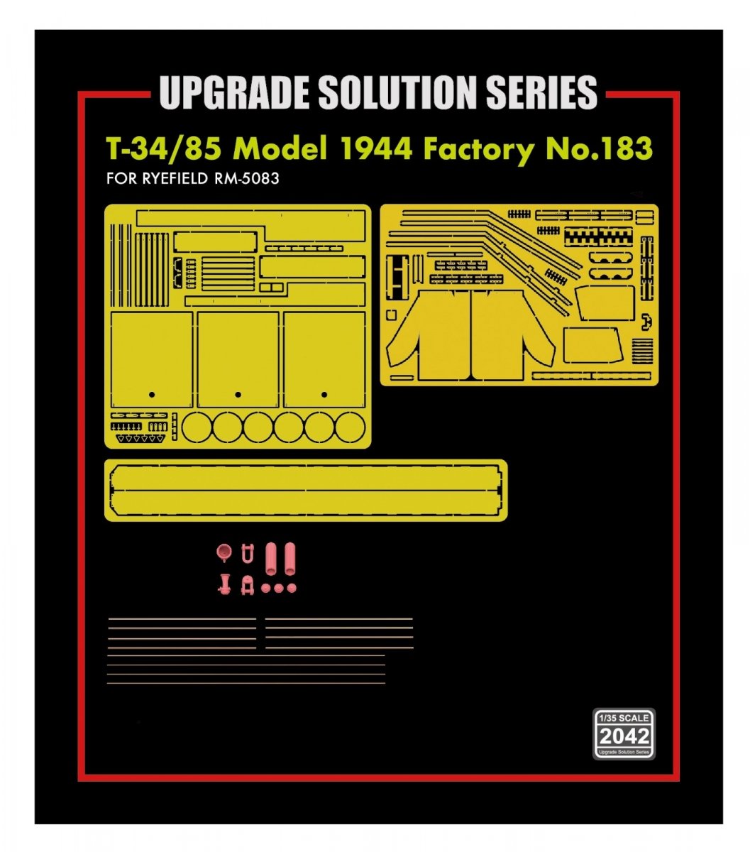 Rye Field Model 2042 Upgrade set for 5083 T-34/85 Model 1944 1/35 – immagine 2