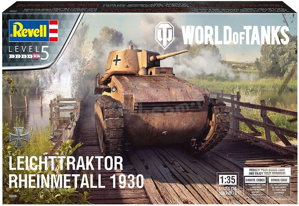 Revell 03506 Leichttraktor Rheinmetall 1930 &amp;quot;World of Tanks&amp;quot; 1/35