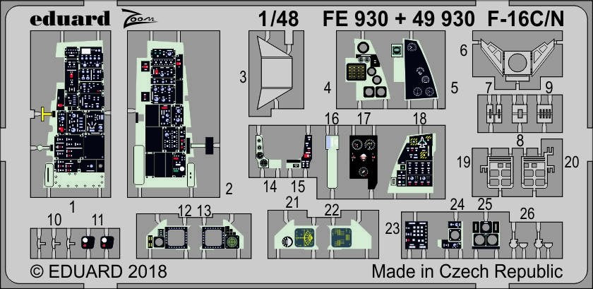 Eduard 49930 F-16C/ N TAMIYA 1/48 – Bild 2