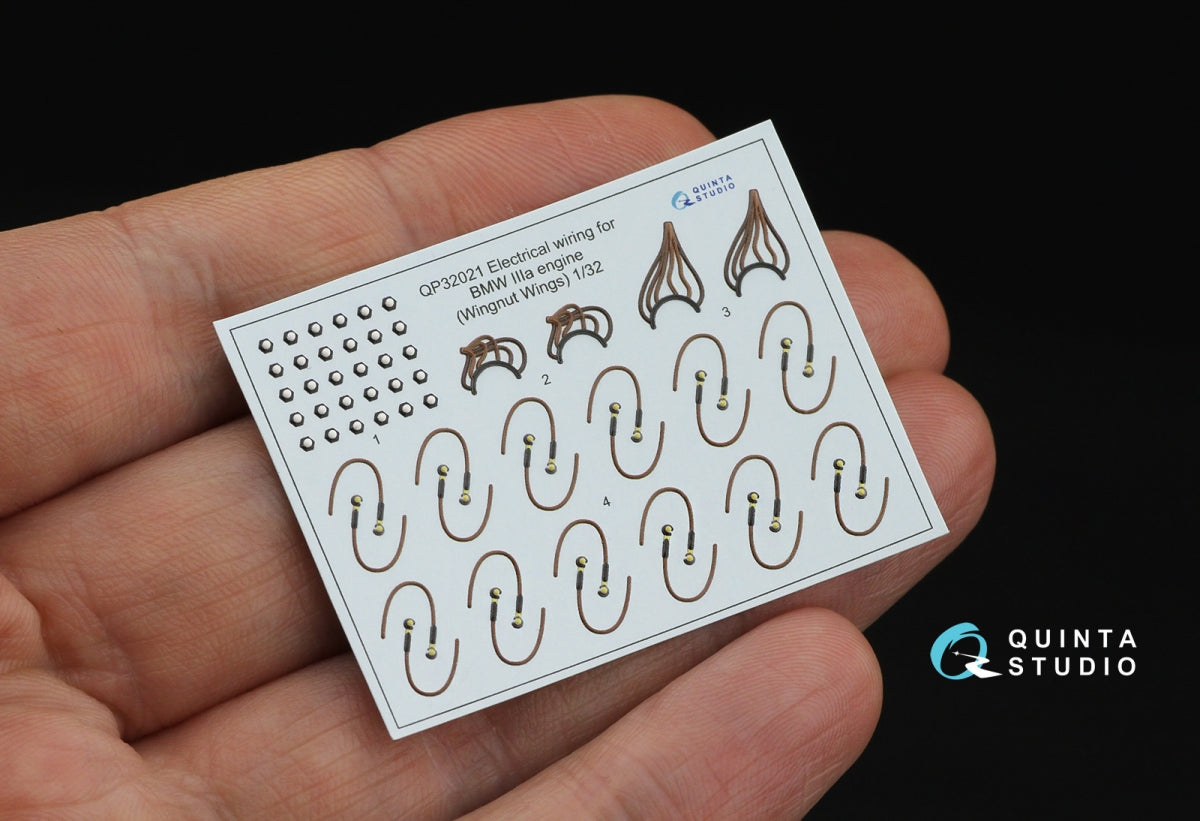 Quinta Studio QP32021 BMW III Electrical wiring, for Fokker D.VIIF (Wingnut Wings) 1/32 – immagine 3