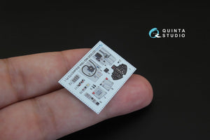 Intérieur imprimé en 3D et coloré sur papier décalcomanie Quinta Studio QD72026 MiG-15 (pour maquette Eduard) au 1/72 – image 3