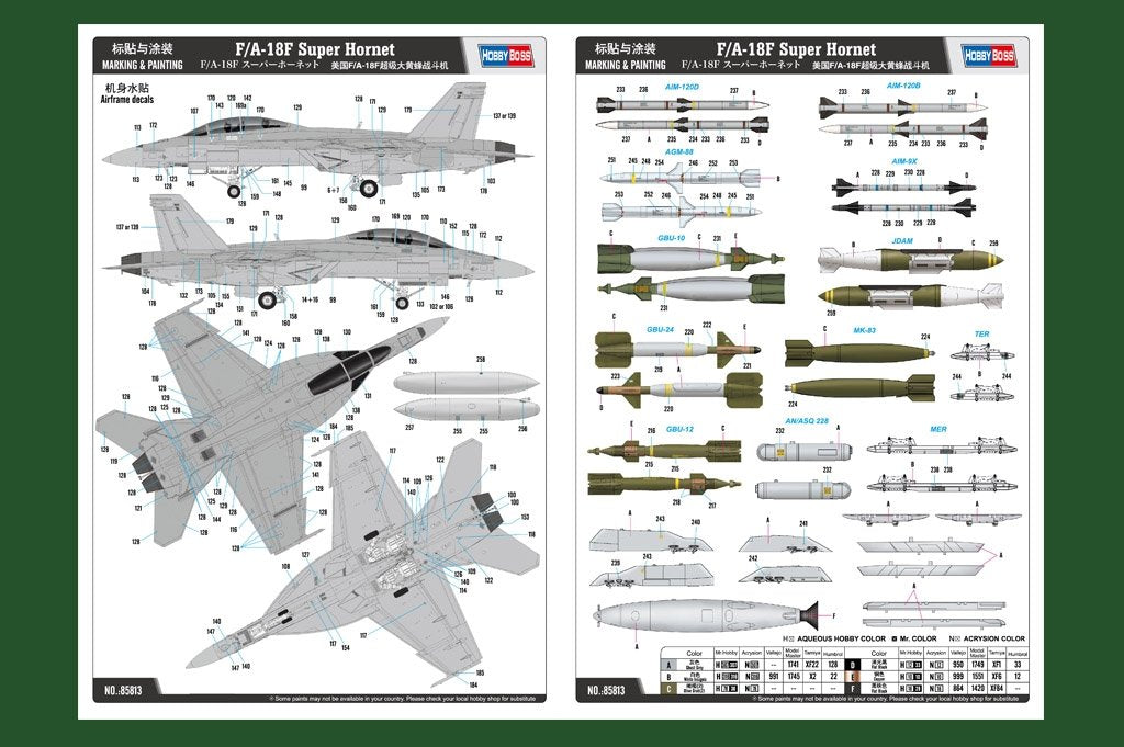 Hobby Boss 85813 F/A-18F Super Hornet 1/48 – Bild 5