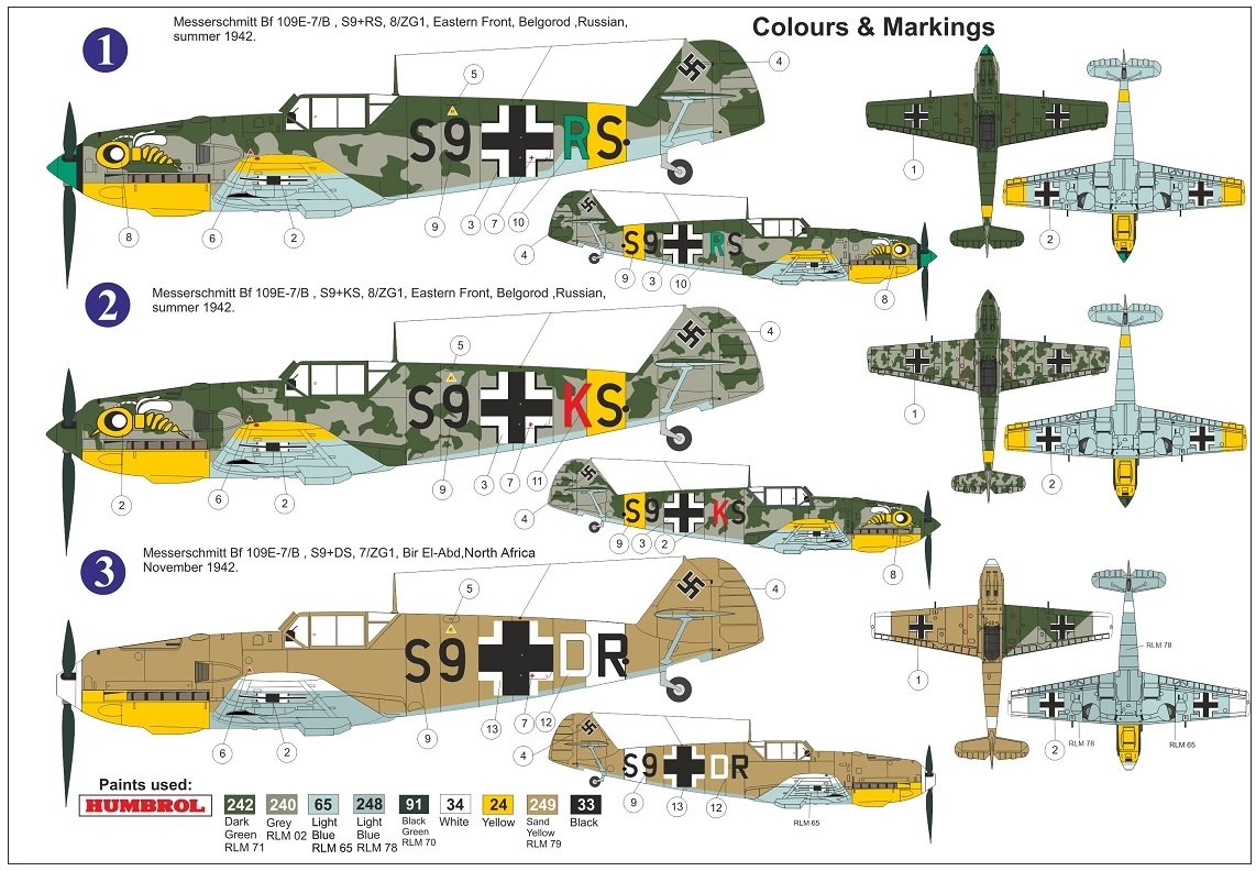 AZ Model AZ7683 Bf 109E-7/B JaBo „ZG.1“ 1/72 – zdjęcie 2
