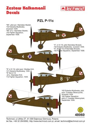 Techmod 48060 - PZL P.11c 1/48 – image 2