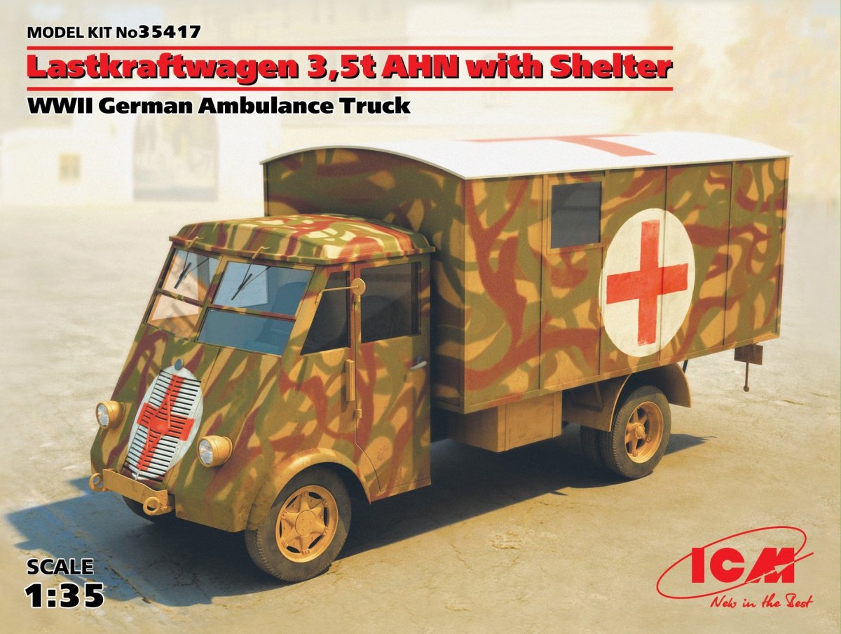 ICM 35417 Lastkraftwagen 3,5 t AHN avec abri WWII allemand (1/35)