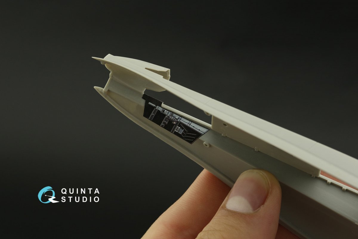 Quinta Studio QD48280 F/A-18C late 3D-Printed &amp;amp; coloured Interior on decal paper (HobbyBoss) 1/48 – immagine 7