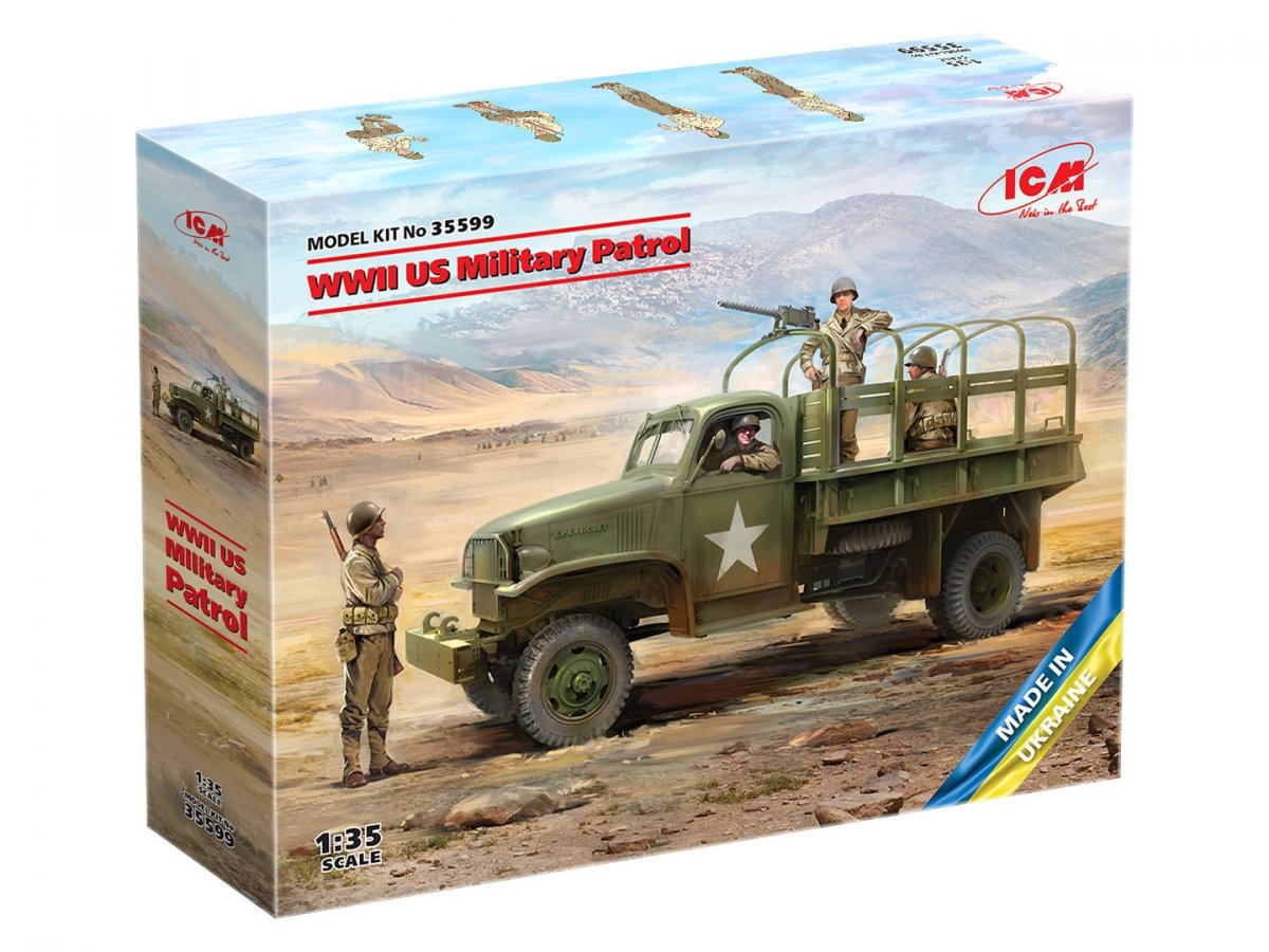 ICM 35599 WWII US Military Patrol (G7107 with MG M1919A4) 1/35 – imagen 2