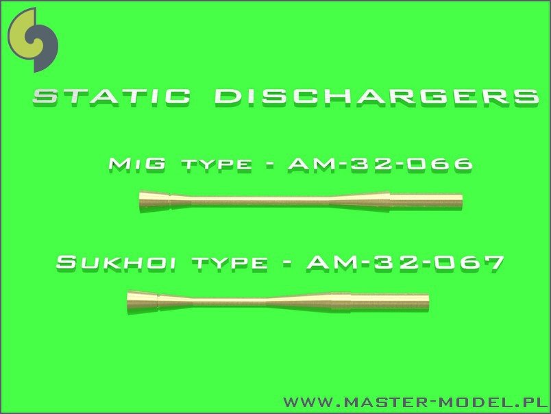 Master AM-32-067 Static dischargers - type used on Sukhoi jets (14pcs) 1/32 – image 3