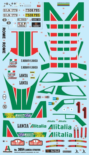 Italeri 3654 LANCIA STRATOS HF 1/24 – imagen 3
