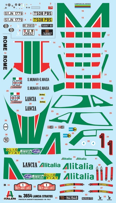 Italeri 3654 LANCIA STRATOS HF 1/24 – imagen 3
