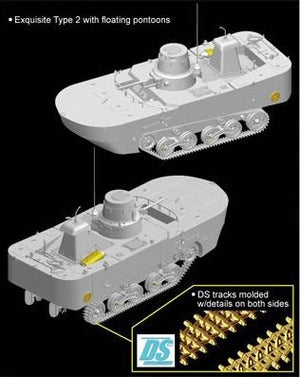 Dragon 6712 IJN Type 2 (Ka-Mi) Amphibious Tank (1/35) – image 3