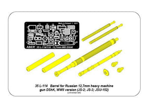 Aber 35L-114 Barrel for Russian 12,7mm heavy machine gun DShK, WWII version (JS-2:; JS-3; JSU-152) 1/35 – Bild 23