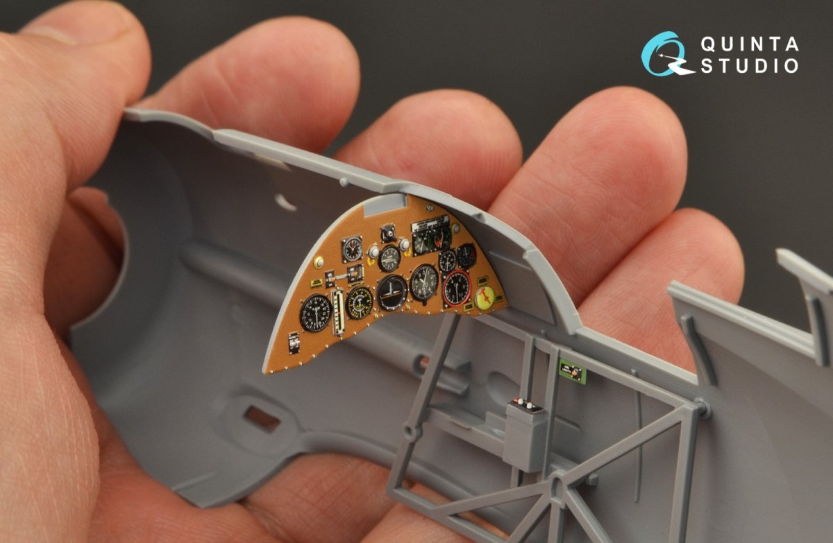 Intérieur imprimé en 3D et coloré sur papier décalcomanie (ICM) Quinta Studio QD32134 Gloster Gladiator Mk I 1/32 – image 7