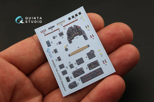 Quinta Studio QD48092 Ju 87D/G 3D-Printed &amp;amp; coloured Interior on decal paper (for Hasegawa kit) 1/48 – Bild 4