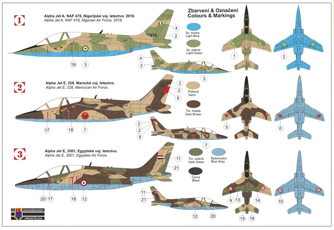Kovozavody Prostejov KPM0269 Alpha Jet A/E „Over Africa“ 1/72 – immagine 2