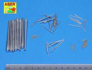 Aber 200L-04 Set of barrels for Bismarck 380mm x 8, 150mm x 12, 105mm x 16 37mm x 16, 20mm x 22 1/200 – imagen 2