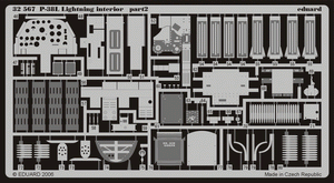 Eduard 32567 P-38L interior TRUMPETER 02227 1/32 – Bild 3