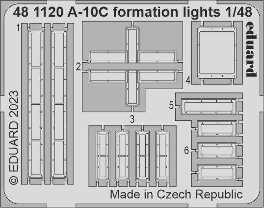 Eduard 481120 A-10C formation lights ACADEMY 1/48