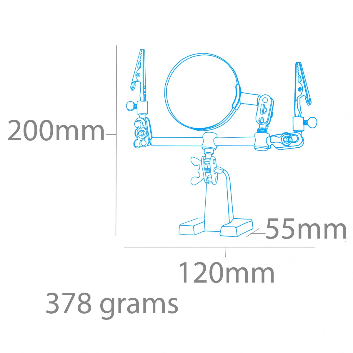 Modelcraft PCL2228 Helping Hands &amp;amp; Glass Magnifier – immagine 5