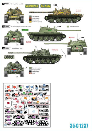 Star Decals 35-C1237 Domovinski Rat / Homeland War 1991-95. T-55A. 1992-93 1/35 – Bild 2