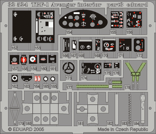 Eduard 32524 TBF-1 interior 1/32 TRUMPETER – immagine 2