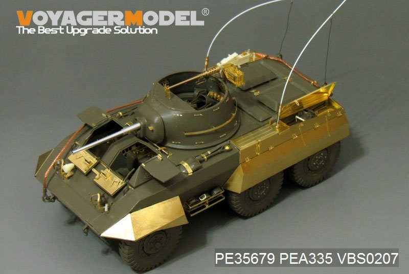 Voyager Model PE35679 WWII US M8 light armored car basic(B ver include Gun barrel）(For TAMIYA 35228) 1/35 – Bild 4
