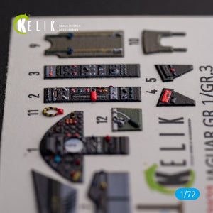 KELIK K72121 Jaguar GR.1/GR.3 - interior 3D decals for Italeri kit 1/72 – immagine 3