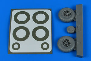 Aires 2244 Bf 108 wheels &amp;amp; paint masks - late 1/32 EDUARD