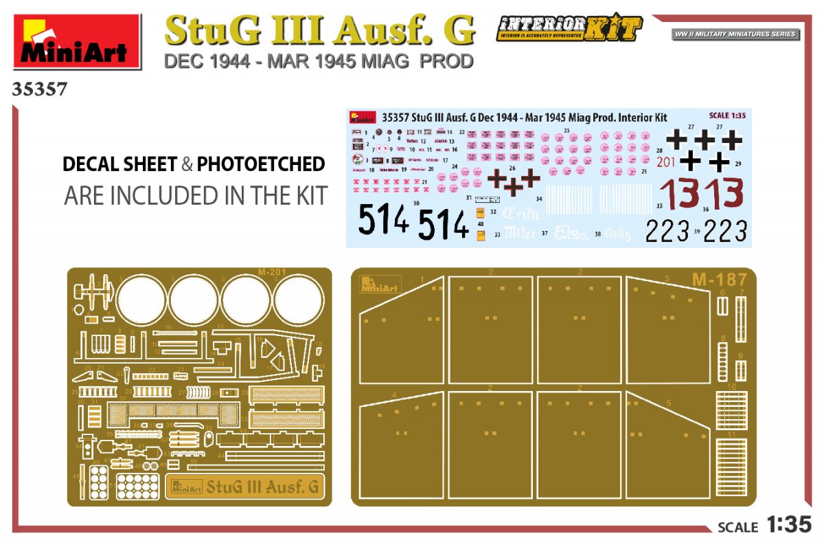 MiniArt 35357 StuG III Ausf. G DEC 1944 – MAR 1945 MIAG PROD. INTERIOR KIT 1/35 – Bild 2