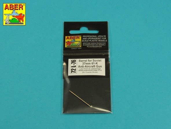 Aber 72L-76 37mm barrel for Soviet anti-aircraft gun 61-K 1/72 – image 3