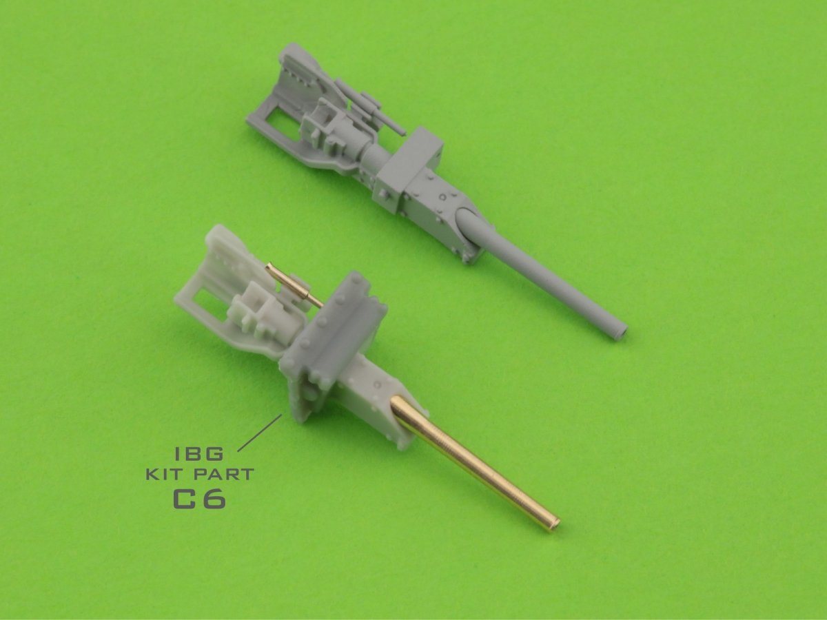 Master GM-72-015 Type 95 Ha-Go - Canon de 37 mm Type 94 avec support en résine (pour maquette IBG) 1/72 – image 7