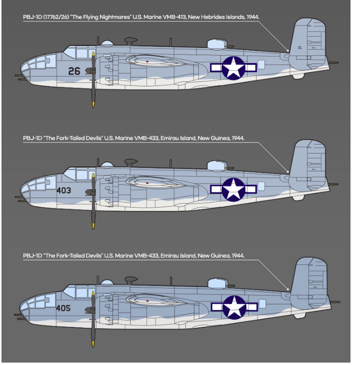 Academy 12334 USMC PBJ-1D B-25 Mitchell 1/48 – immagine 6