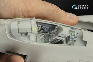Quinta Studio QD32175 MiG-29 9-12 Fulcrum A 3D-Printed &amp;amp; coloured Interior on decal paper (Trumpeter) 1/32 – imagen 13