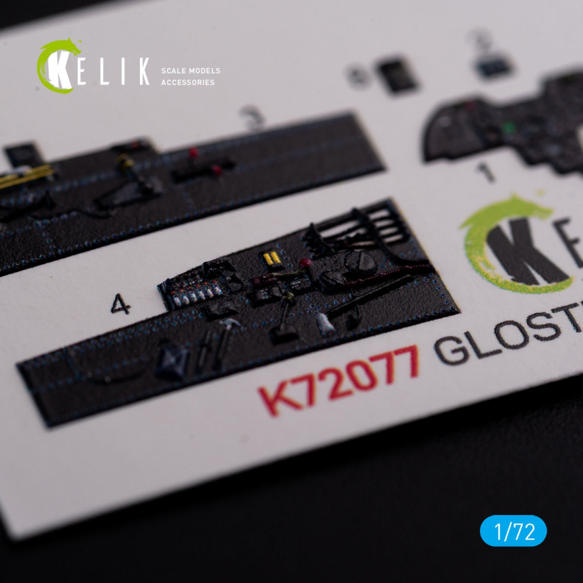 KELIK K72077 Gloster Meteor F.8 interior 3D decals for Airfix kit 1/72 – immagine 7