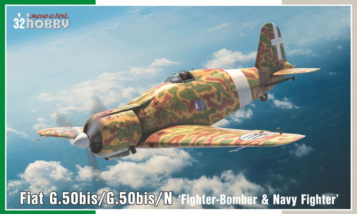 Special Hobby 32089 Fiat G.50bis/G.50bis/N &amp;#39;Fighter-Bomber And Navy Fighter&amp;#39; 1/32