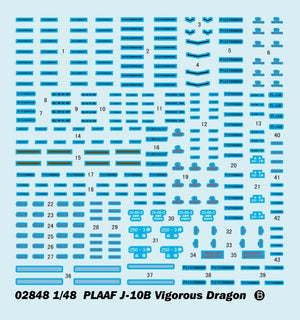 Trumpeter 02848 PLAAF J-10B Vigorous Dragon 1/48 – immagine 10