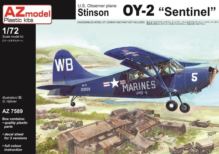 AZ Model AZ7589 Stinson OY-2 Sentinel 1/72